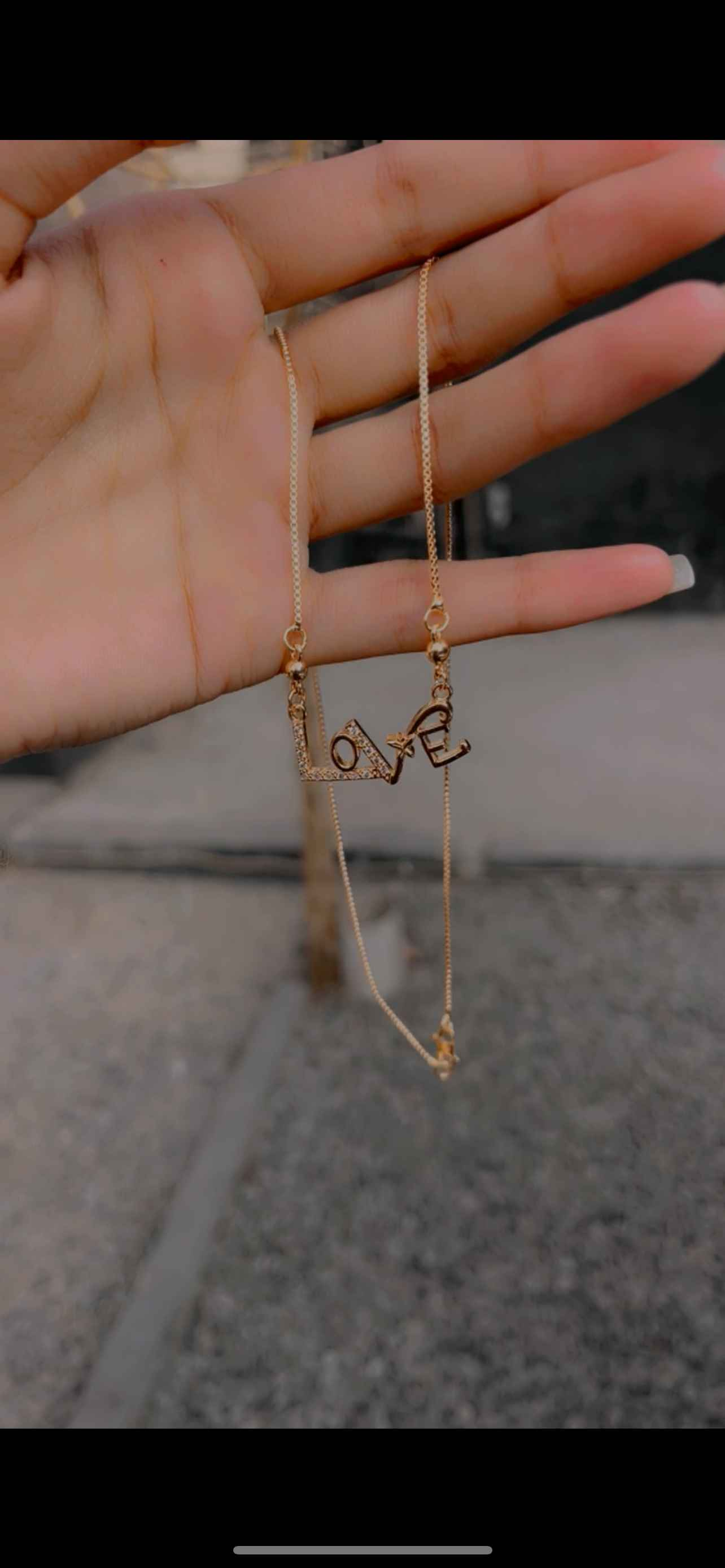 Gold plated necklace