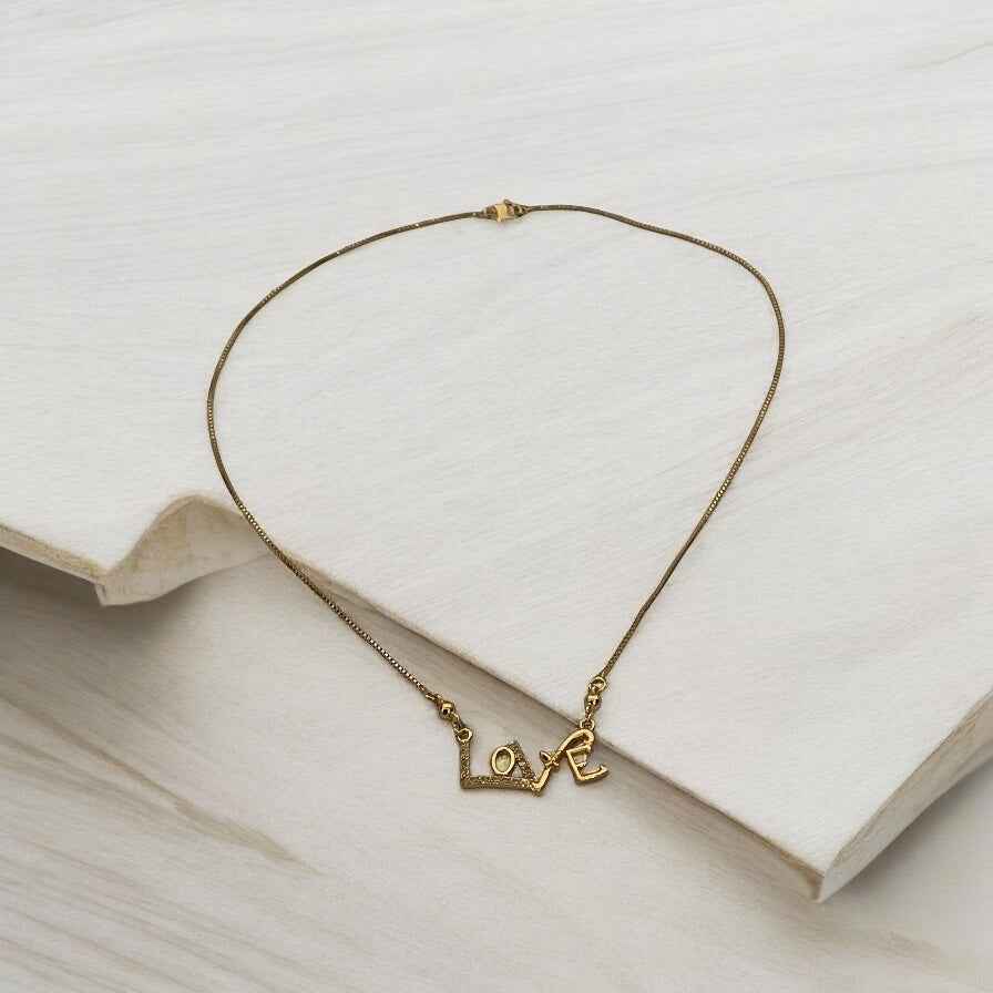 Gold plated necklace