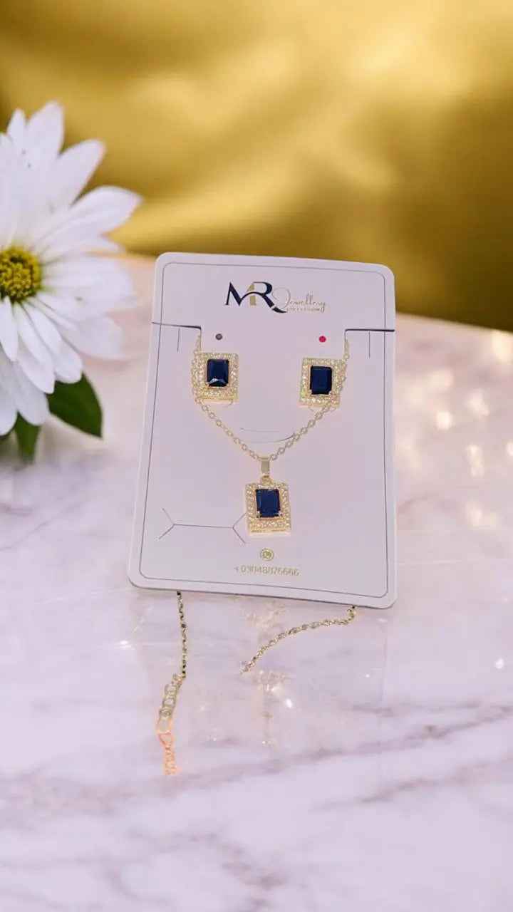 Necklace and earrings